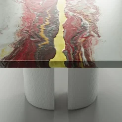 Vitae Rectangular Polychrome Wooden Dining Table