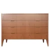 Vittorio Cherry Wood Dresser with Brass Handles