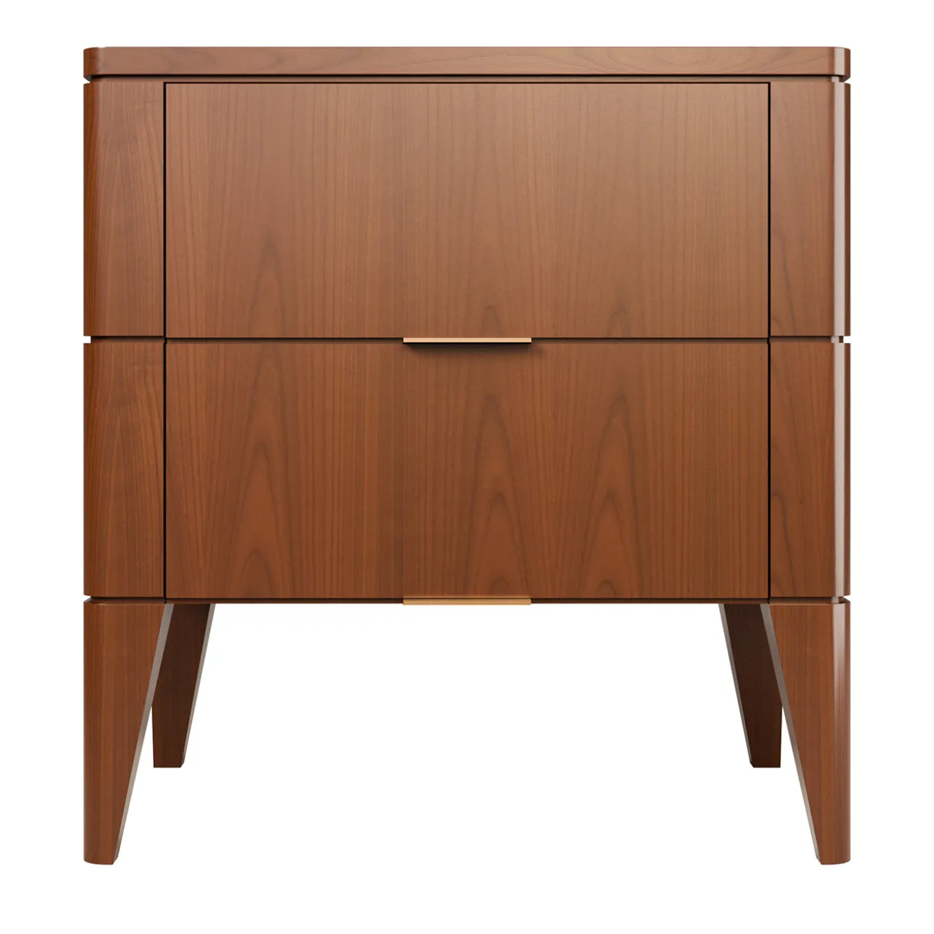 Vittorio Cherry Wood Nightstand with 2 Drawers