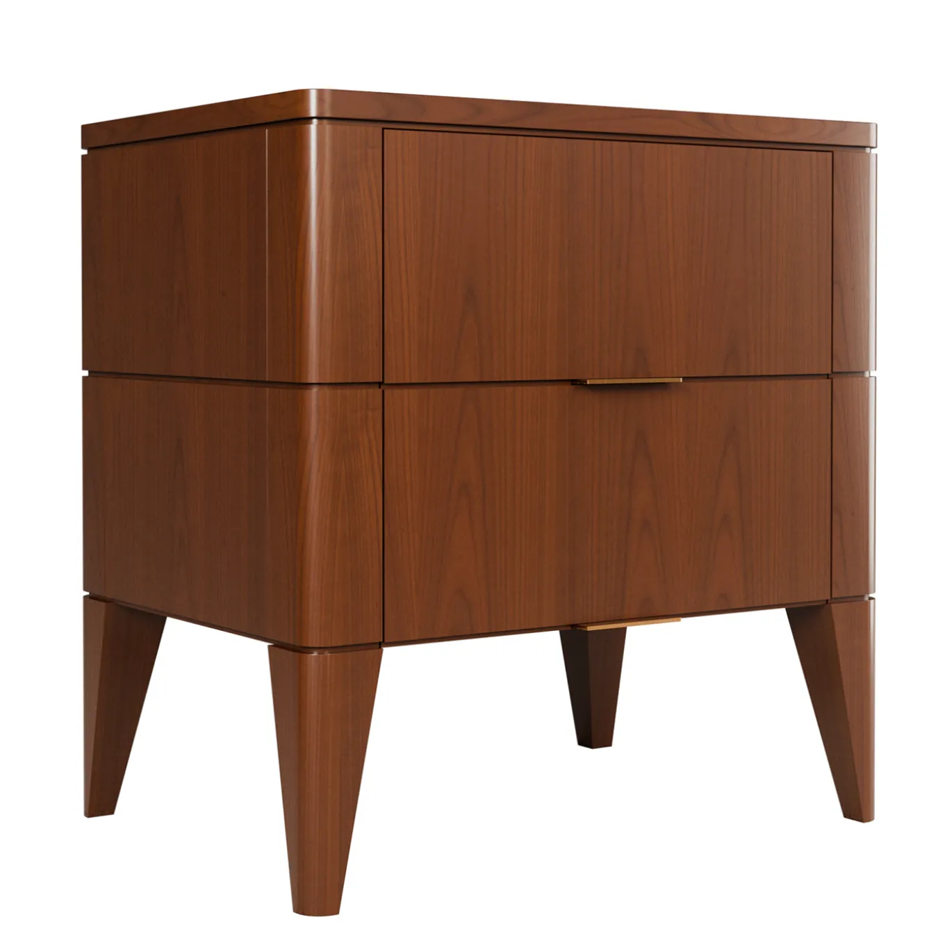 Vittorio Cherry Wood Nightstand with 2 Drawers