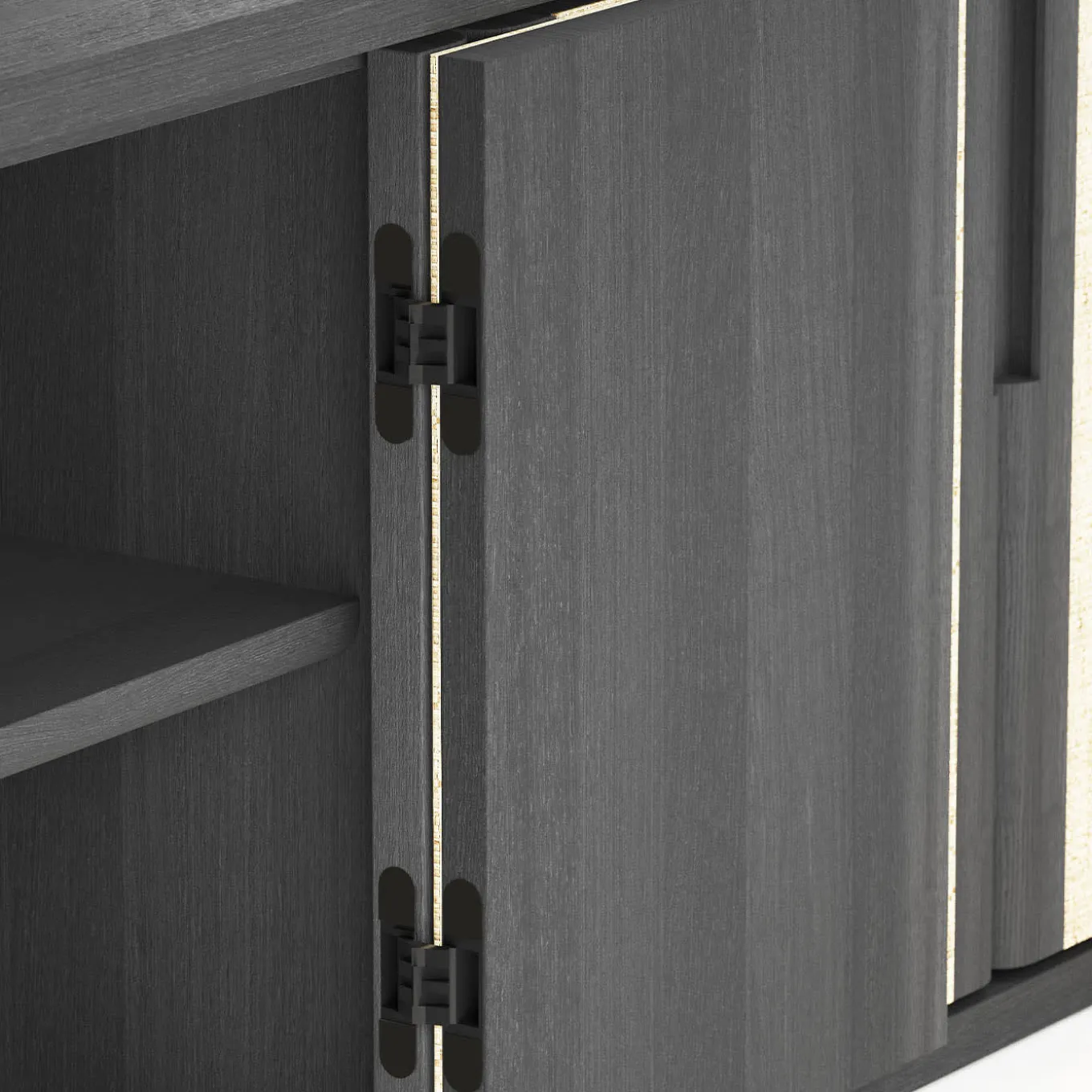 Vittorio Miel Natural Raphia Sideboard