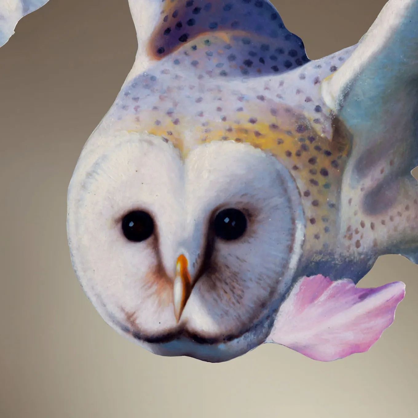 Volo Etereo Oil Painting on Wall Mirror By Giuseppe Caiafa