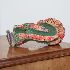 Vortex Paint on Ceramic Decorative Sculpture