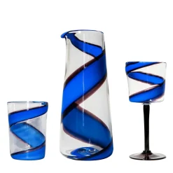 Vortex Set of Glass, Stem Glass and Carafe