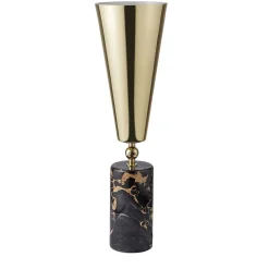 Vox Alta Table Lamp by Lorenza Bozzoli in Portoro Marble