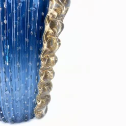 V-Shaped Submerged-Balloton Navy-Blue & Transparent Vase