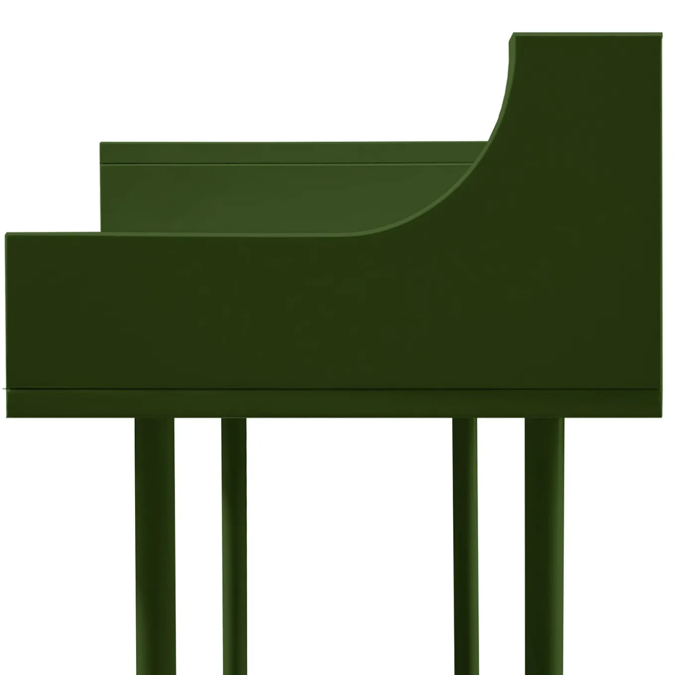 VYC Green Record Player Console in MDF by Max Dalle Sasse