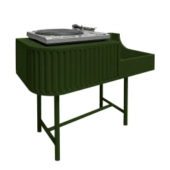 VYC Green Record Player Console in MDF by Max Dalle Sasse