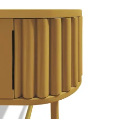 VYC Honey Yellow Record Player Console in MDF by Max Dalle Sasse