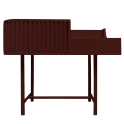 VYC Wine Red Record Player Console in MDF by Max Dalle Sasse