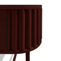 VYC Wine Red Record Player Console in MDF by Max Dalle Sasse