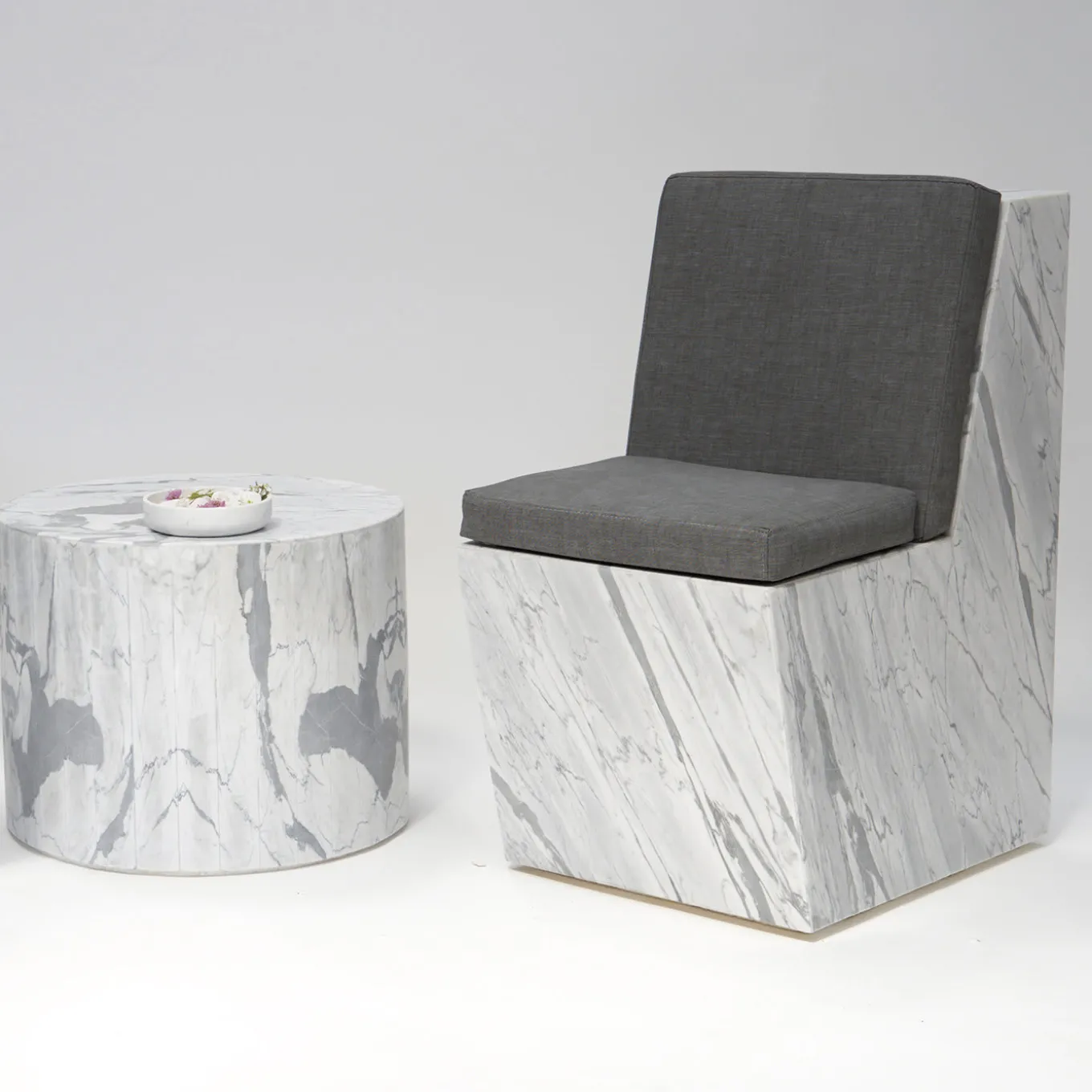 W Chair with Cushions