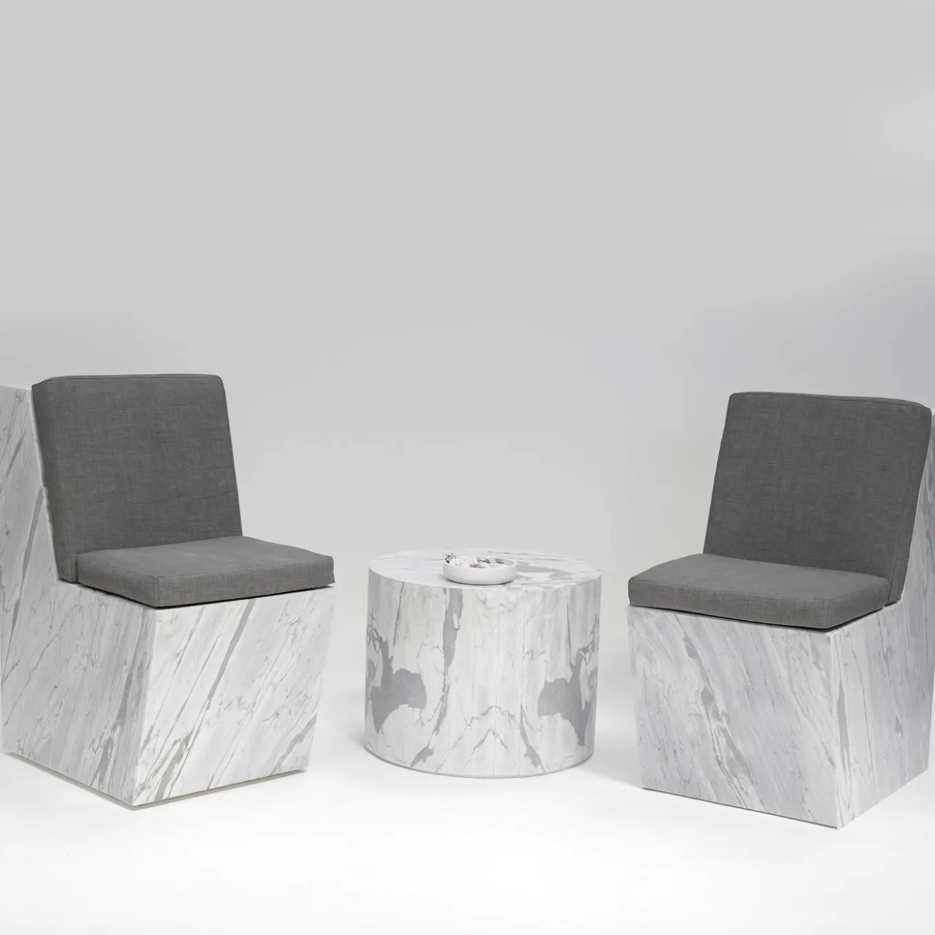 W Chair with Cushions