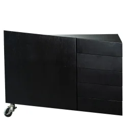 W Il Toro Black Lacquered Oak Dresser