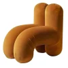 Waldo Orange Sculptural Lounge Chair