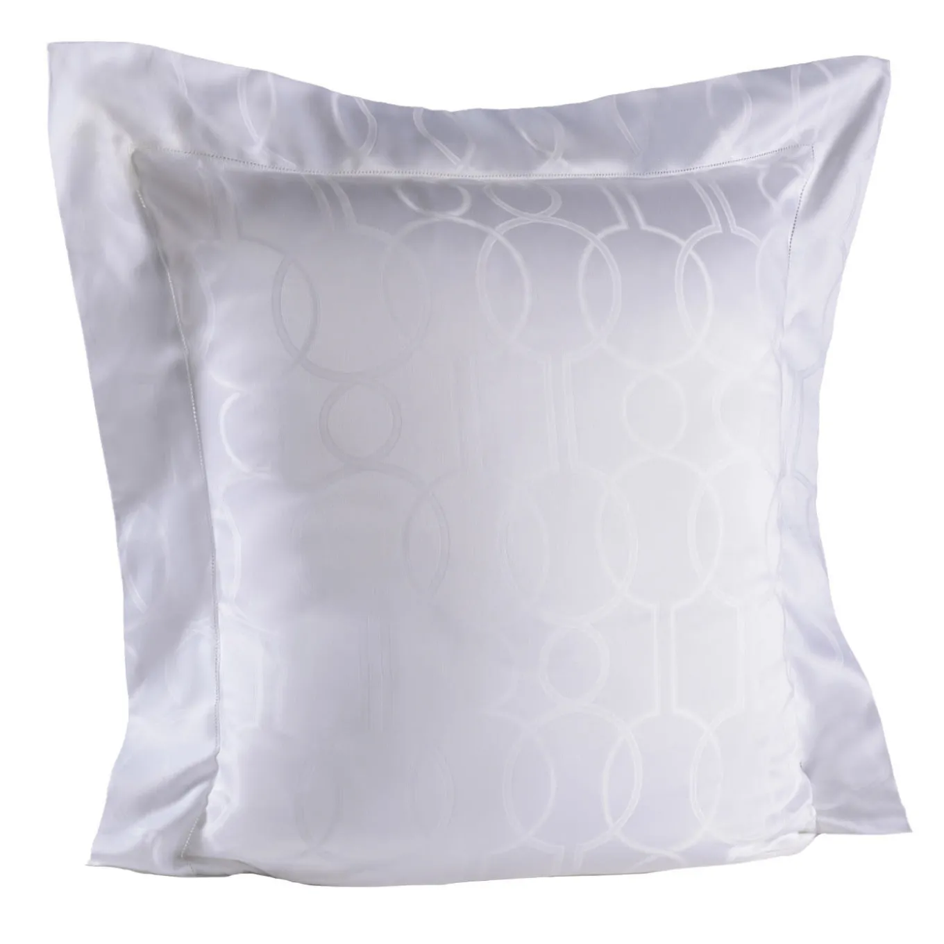 Waldorf Jacquard Square Patterned White Pillowcase