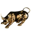 Wall Street Bull Large Golden Sculpture