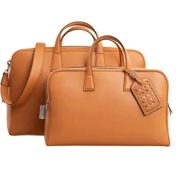 Walnut Cristallo Mini Weekend Bag
