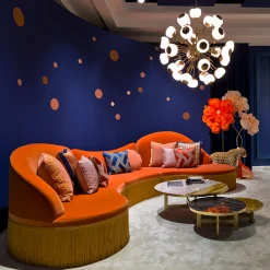 Wave Orange 3-Piece Sectional Sofa #1