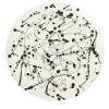 White and Black Ceramic Decorative Plate