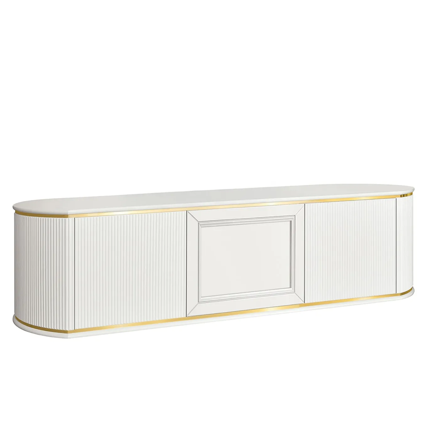 White Bathroom Cabinet with 2 Doors & 1 Drawer