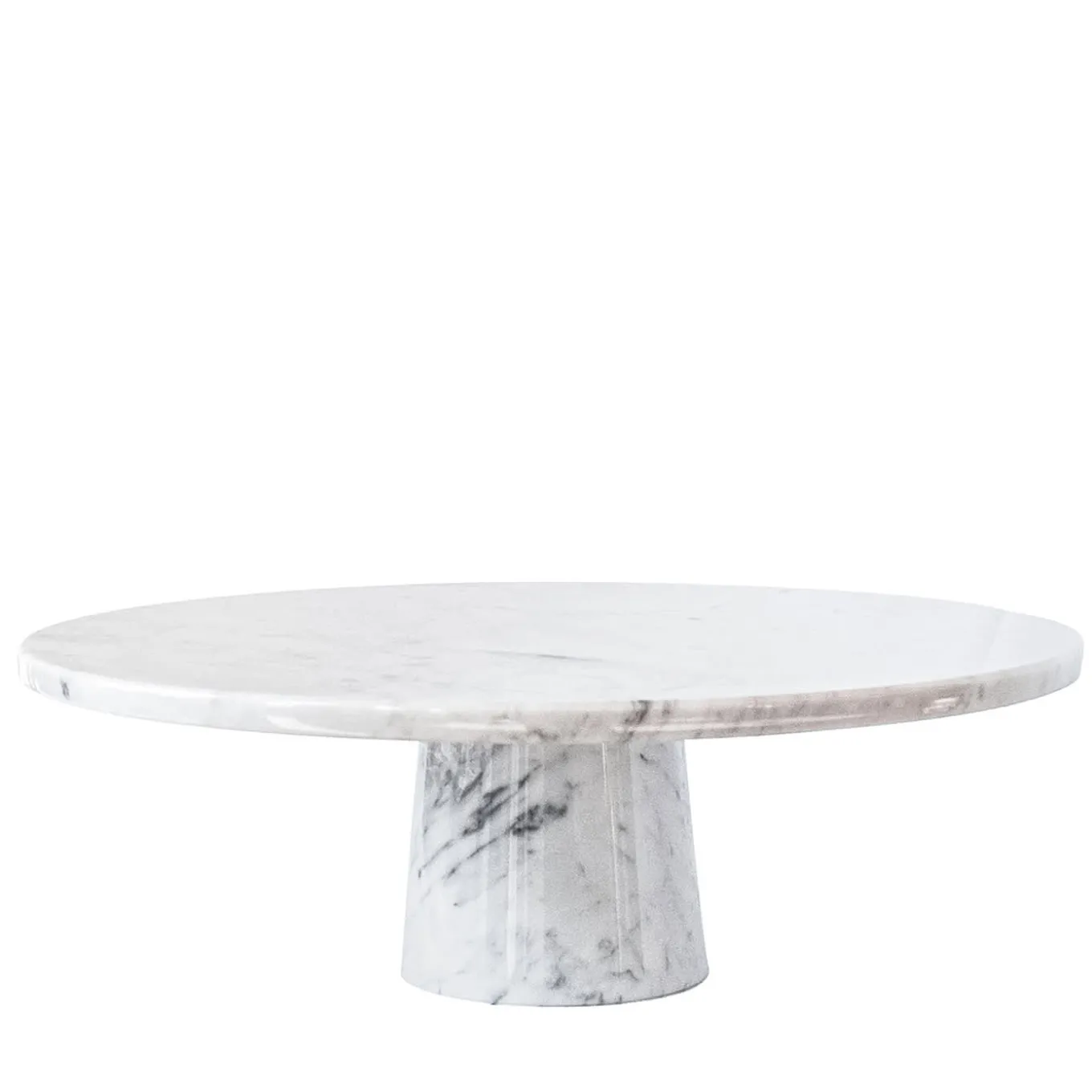 White Carrara marble stand cake