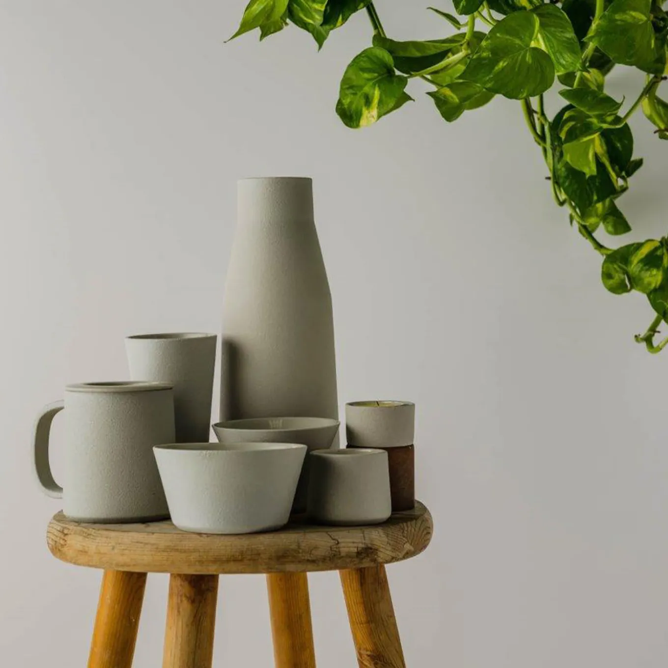 White Ceramic Vase or Carafe