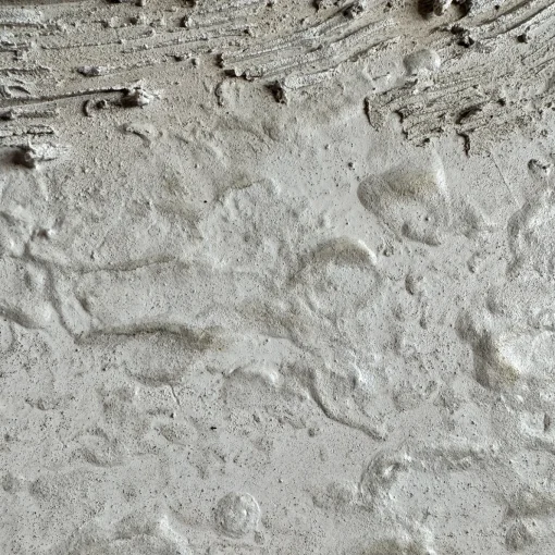 White Circles Textured Resin Painting