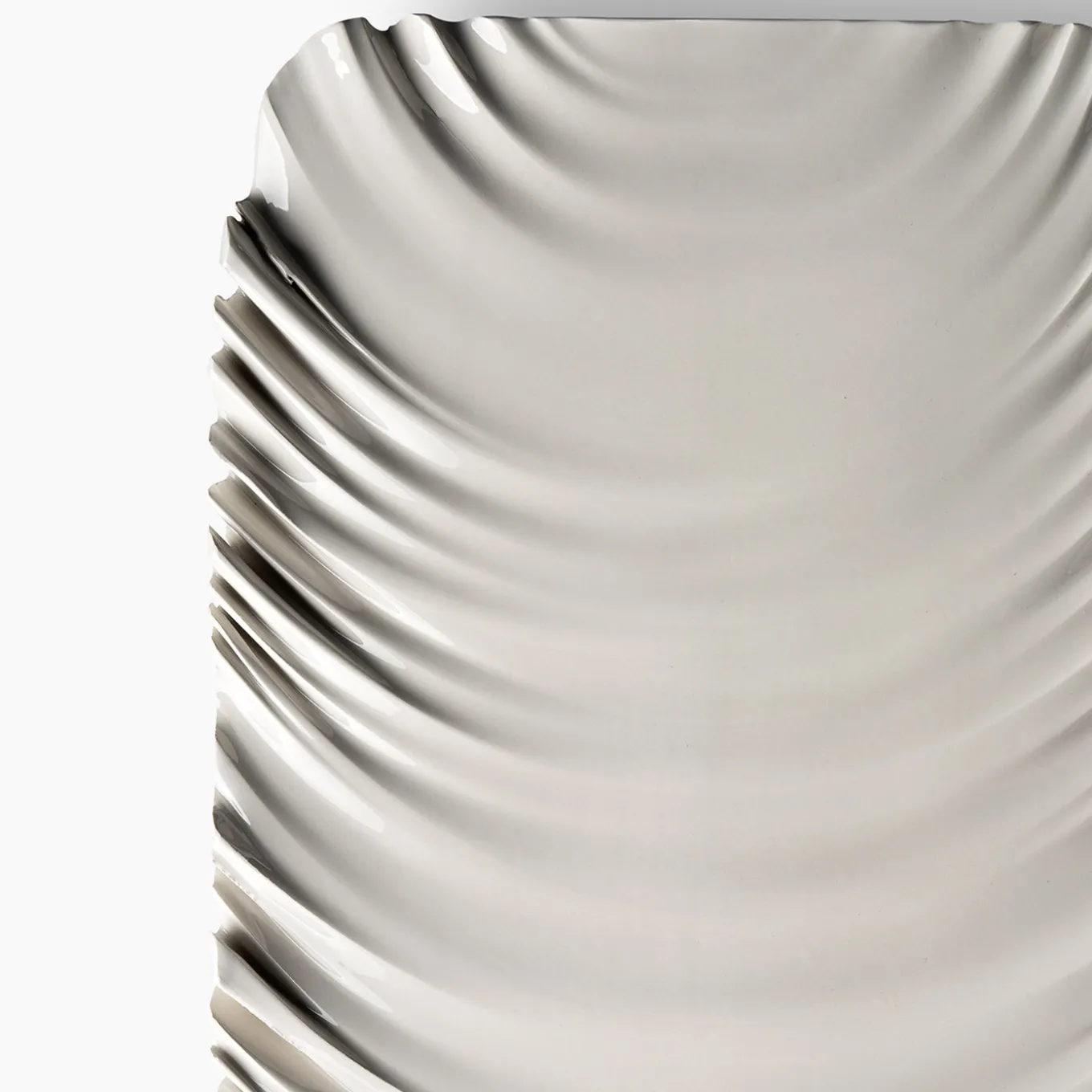 White Decorative Plate by Aldo Londi