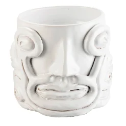 White Eye Vase