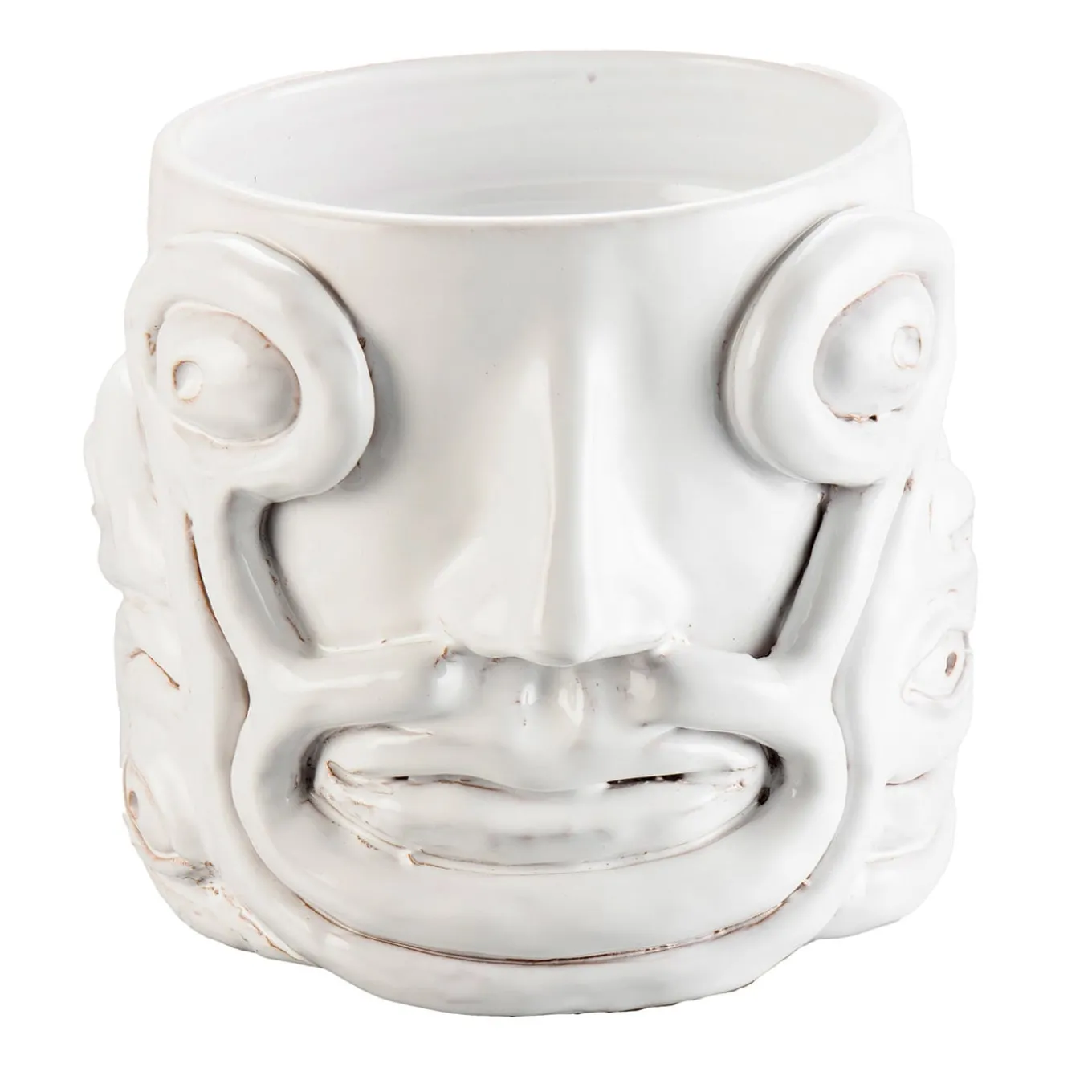 White Eye Vase