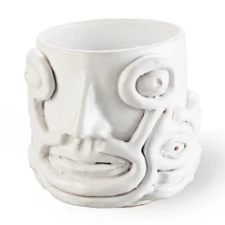 White Eye Vase