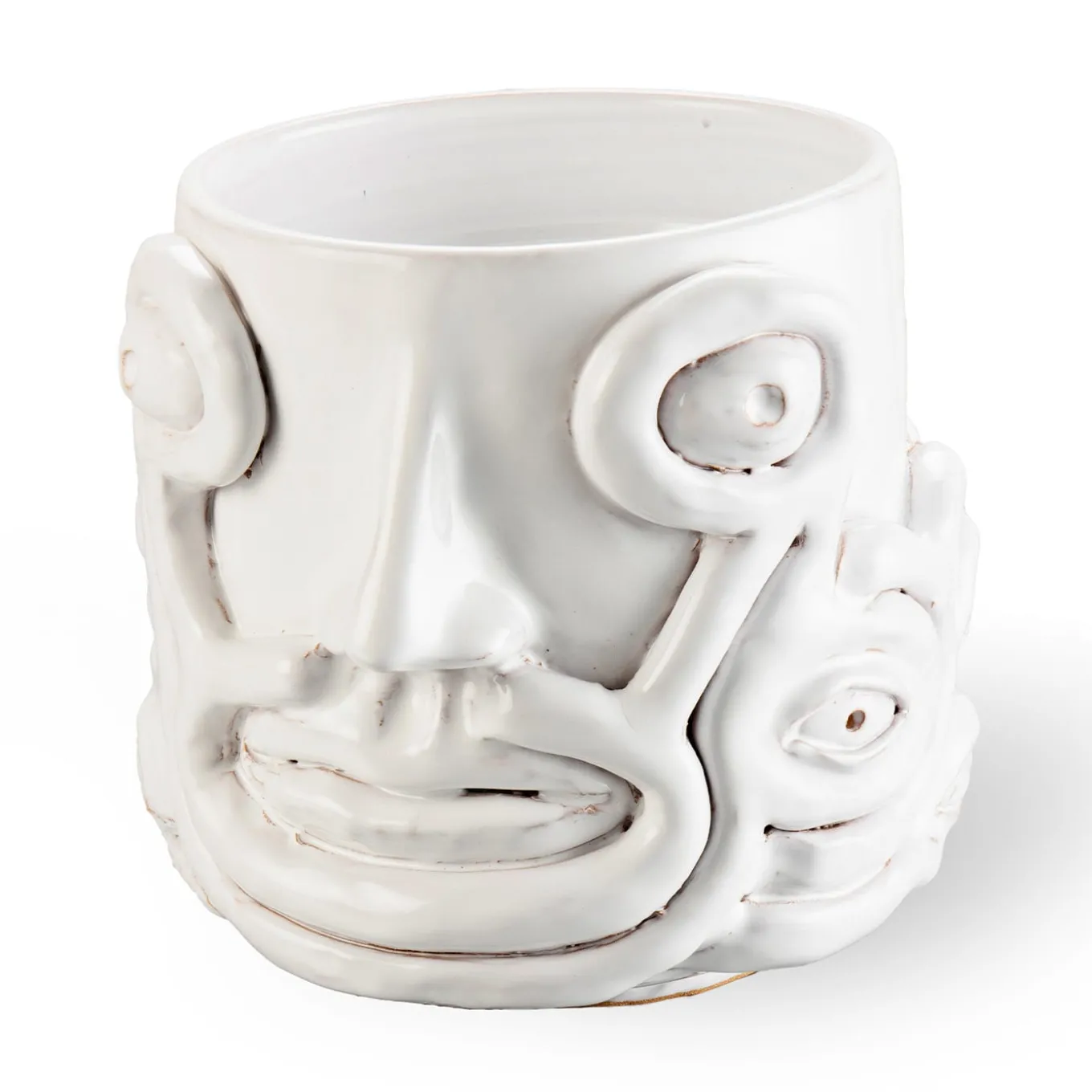 White Eye Vase