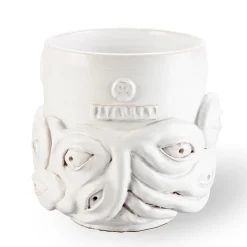 White Eye Vase