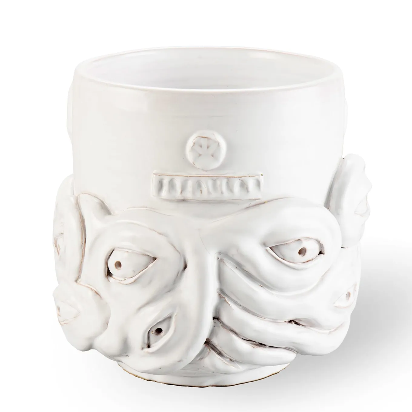 White Eye Vase