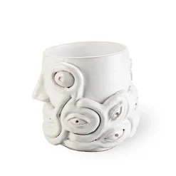 White Eye Vase
