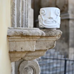 White Eye Vase