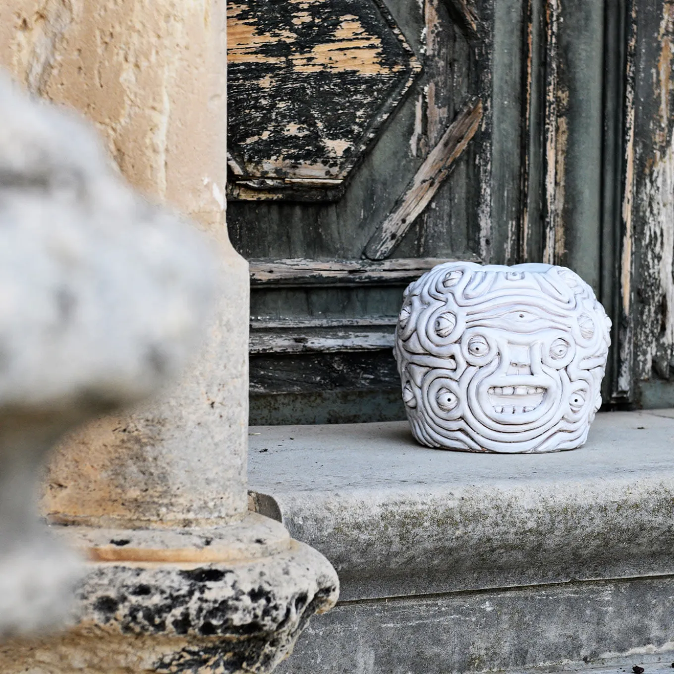 White Eye Vase #3
