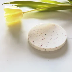 White Festival Corian Base Small Wireless Charger