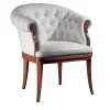 White Leather Armchair