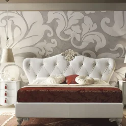 White Leather Bed