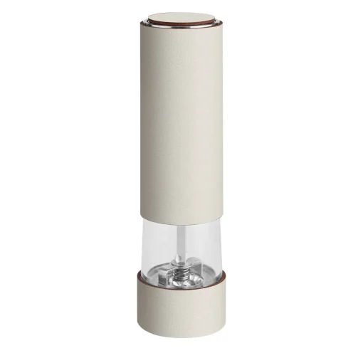 White Leather Salt & Spices Mill
