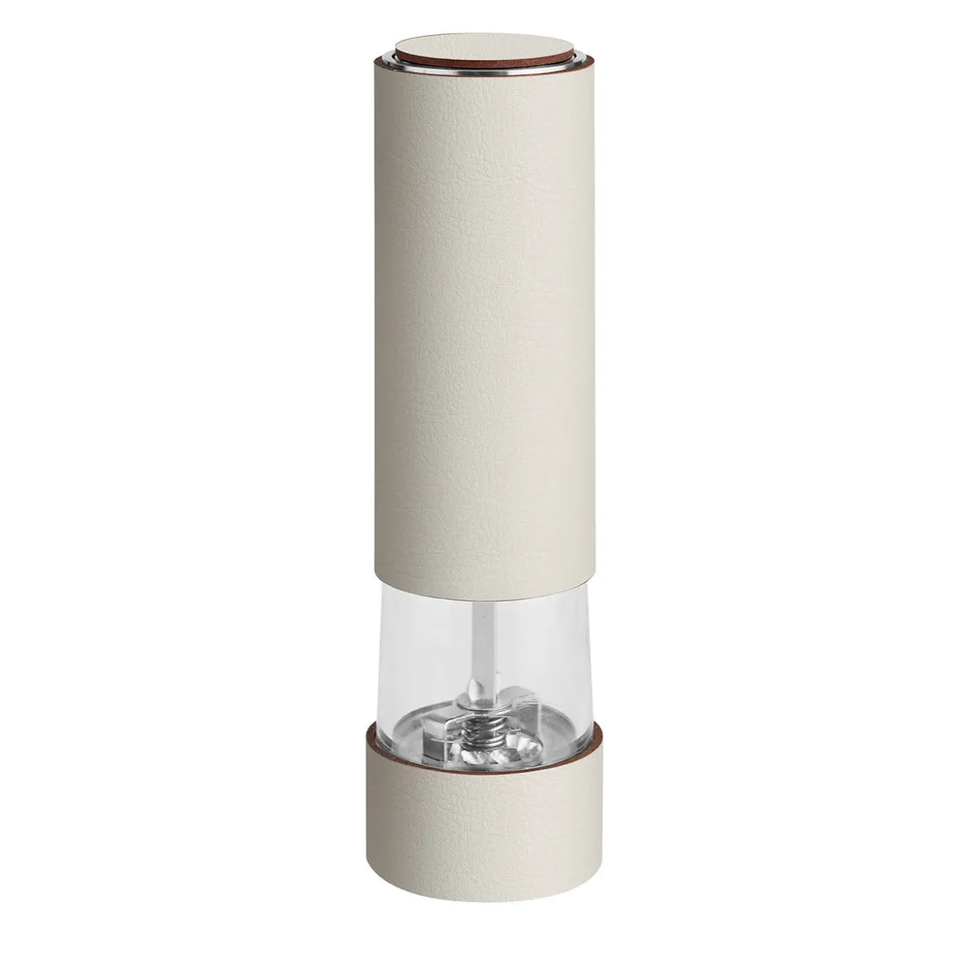 White Leather Salt & Spices Mill