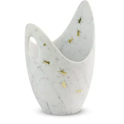 White Marble Ants Champagne Bucket