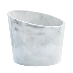 White Marble 4-Bottle Ice Bucket