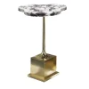 White Marble Top Side Table