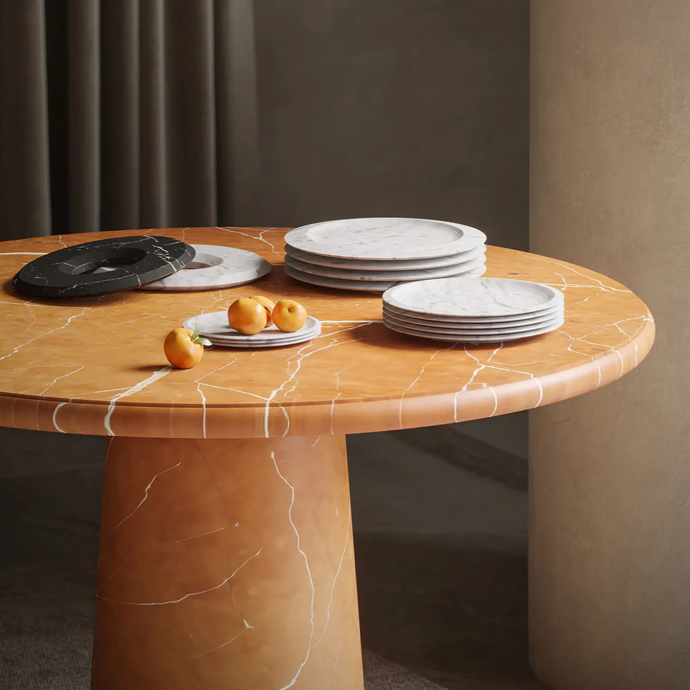 White Michelangelo Dinner Plate by Ivan Colominas #2