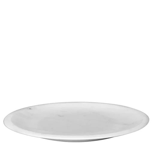 White Michelangelo Dinner Plate by Ivan Colominas