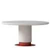 White Round Dining Table