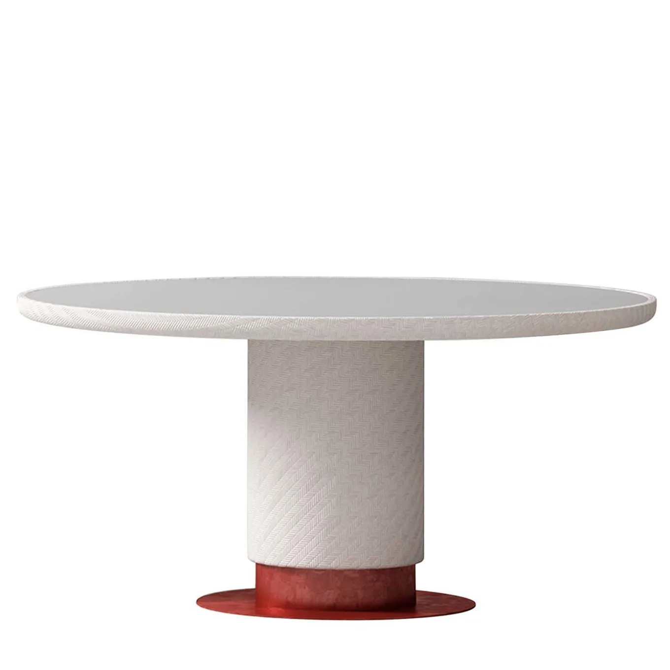White Round Dining Table